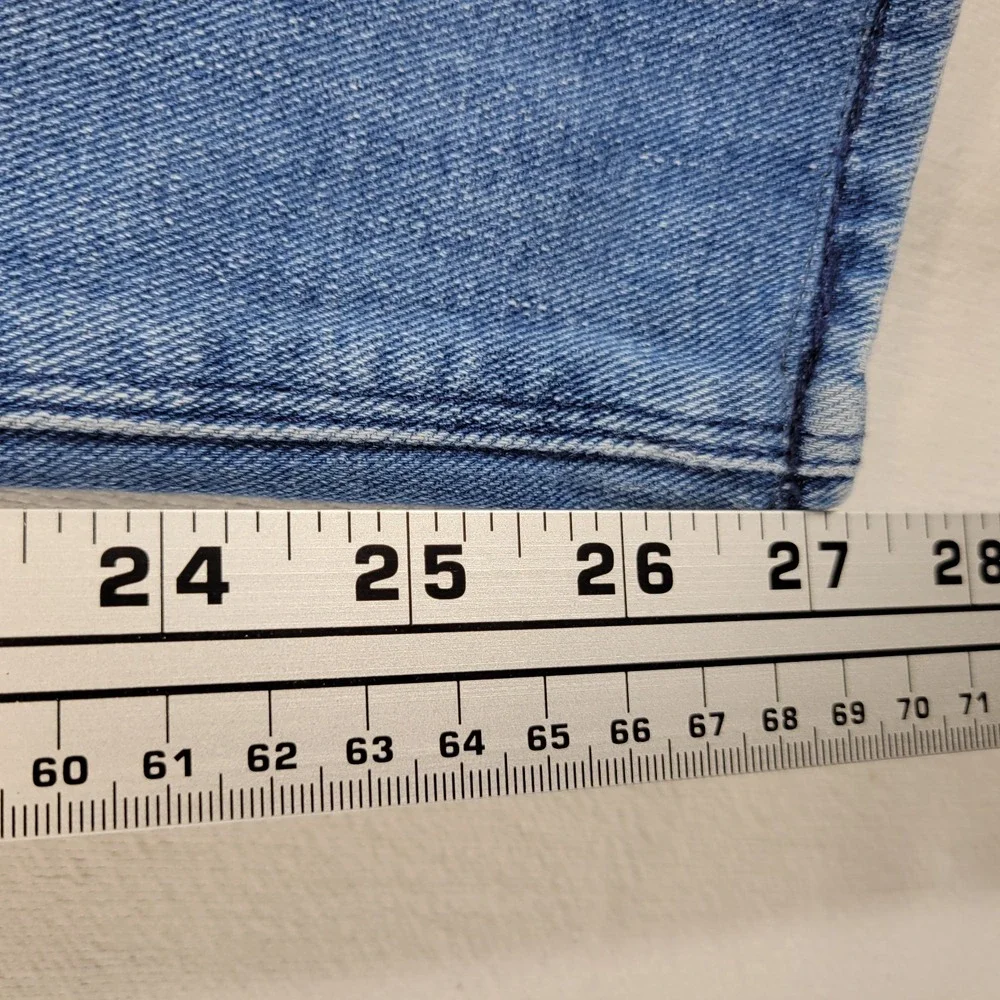 BOSS Hugo Boss Jeans Mens 34x27* Blue Maine Regular Straight‎ Italy Made Denim